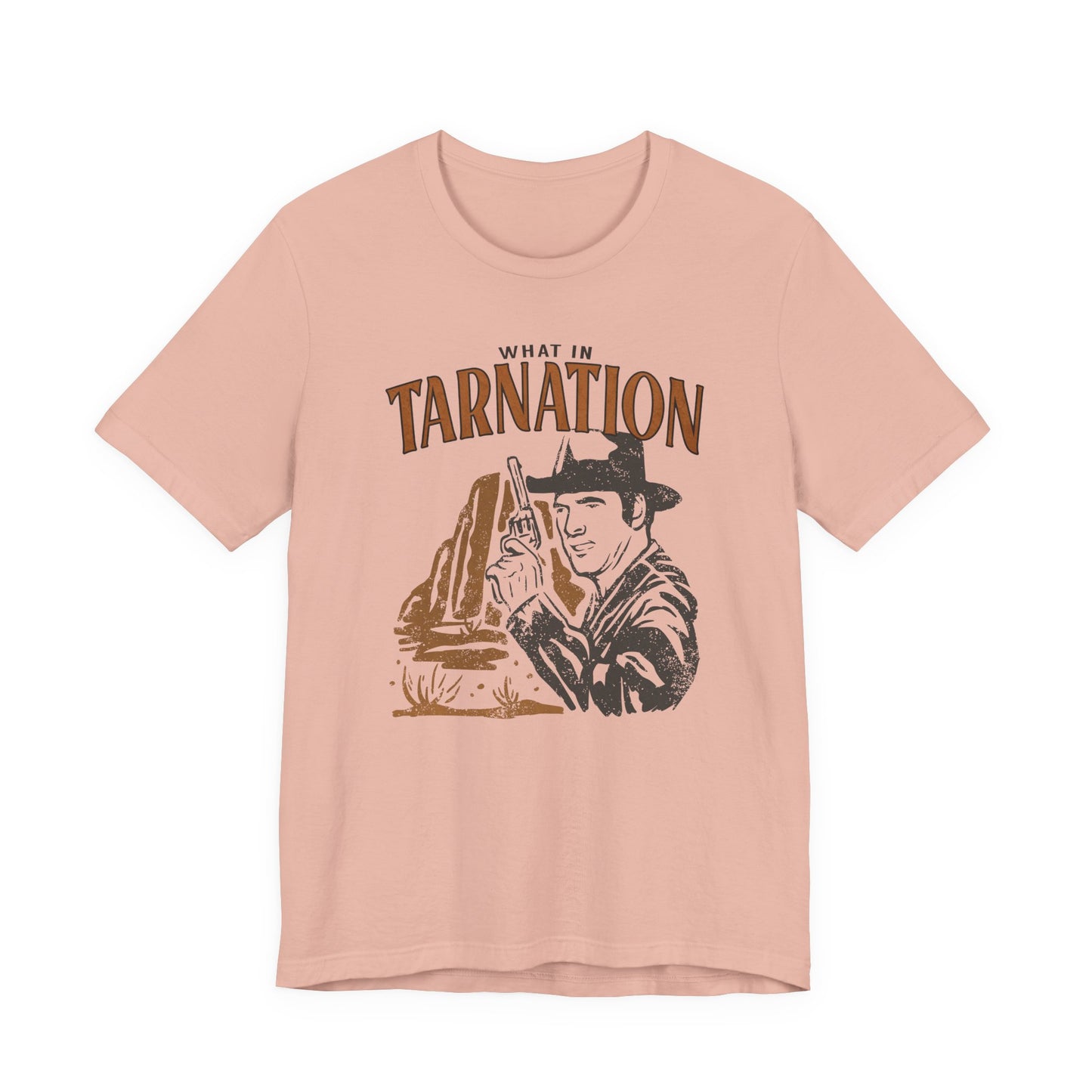 What in the Tarnation? Vintage Cowboy Unisex Jersey Short Sleeve Tee Bella+Canvas - 7 Colors