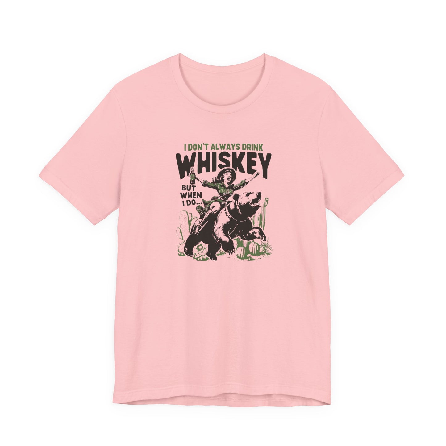 Whiskey Adventures: Cowboy Meets Bear Unisex T-Shirt