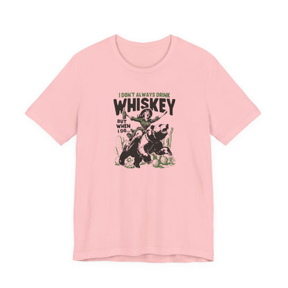 Whiskey Adventures: Cowboy Meets Bear Unisex T-Shirt