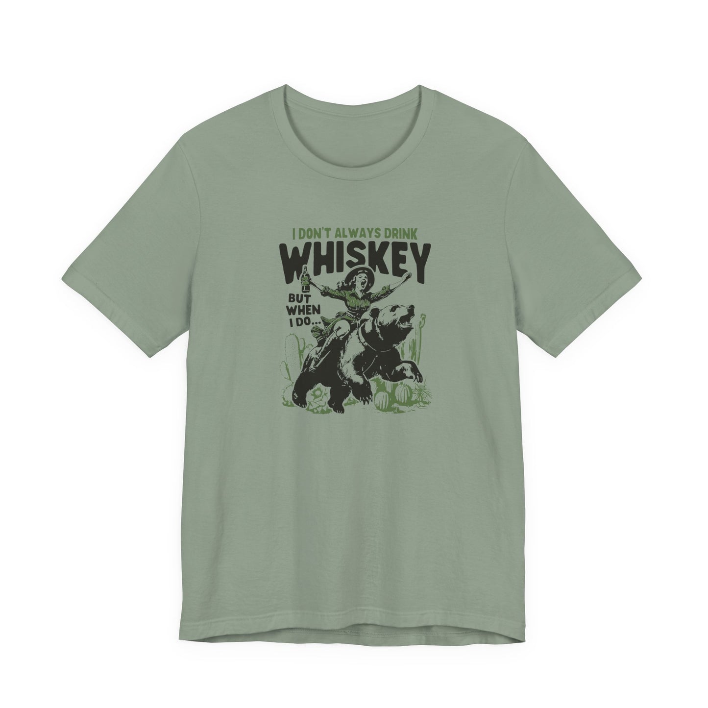 Whiskey Adventures: Cowboy Meets Bear Unisex T-Shirt