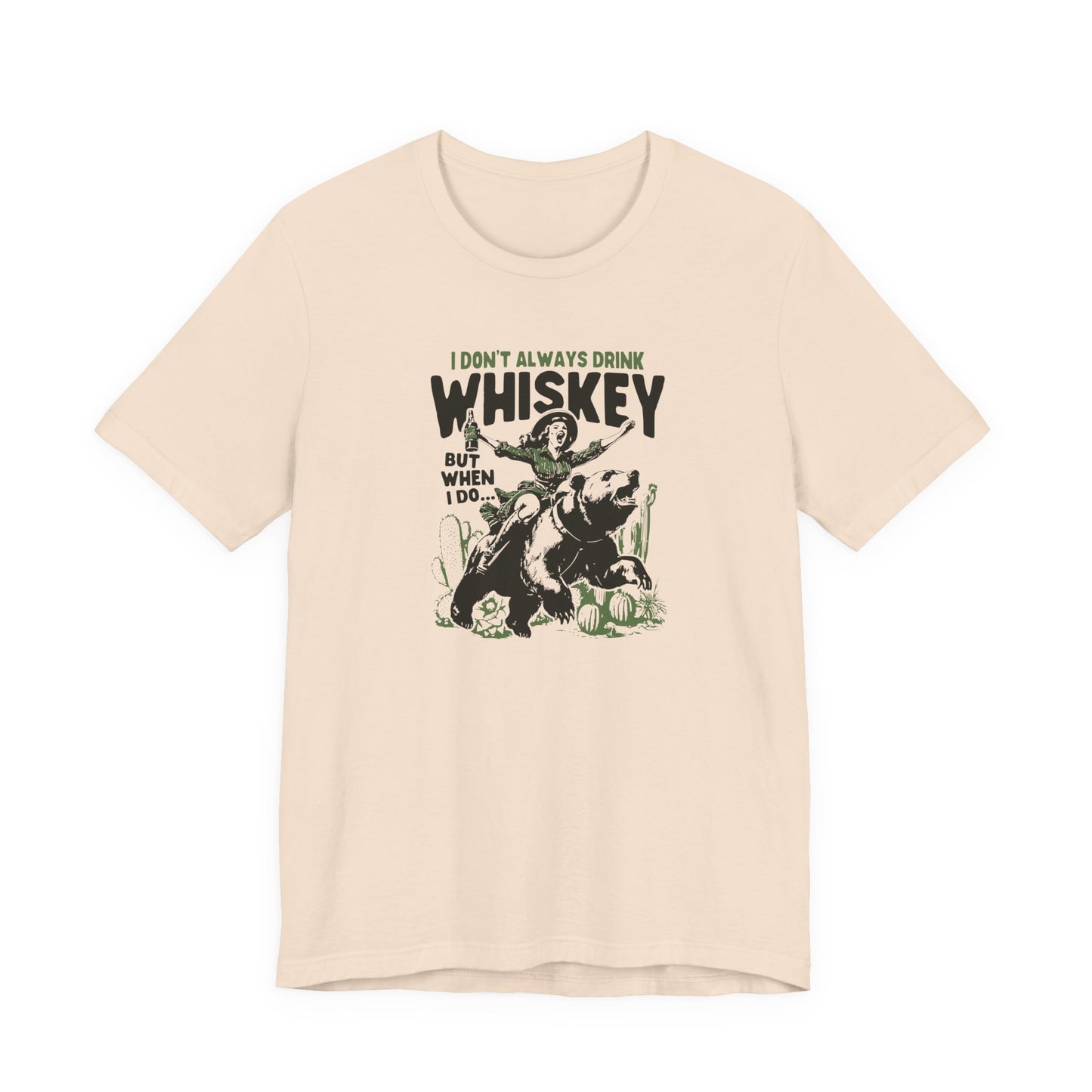 Whiskey Adventures: Cowboy Meets Bear Unisex T-Shirt