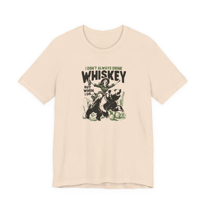Whiskey Adventures: Cowboy Meets Bear Unisex T-Shirt