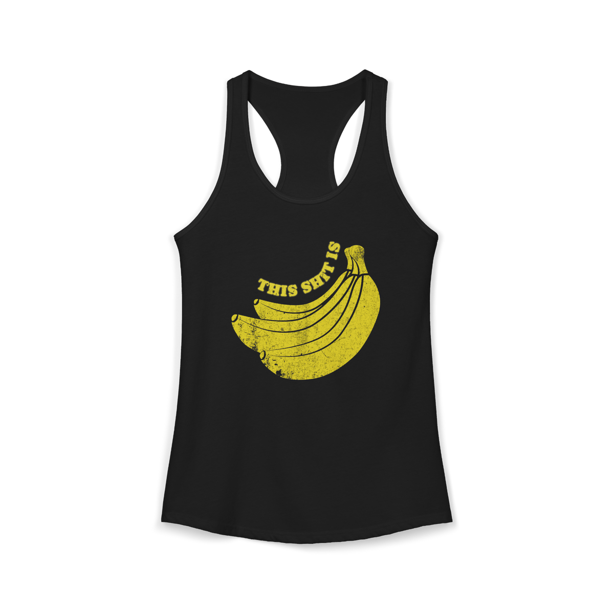 Funny Women's Tank Top | This Is Bananas Next Level 1533 Racerback Tee