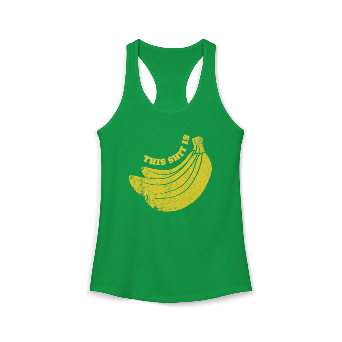 Funny Women's Tank Top | This Is Bananas Next Level 1533 Racerback Tee