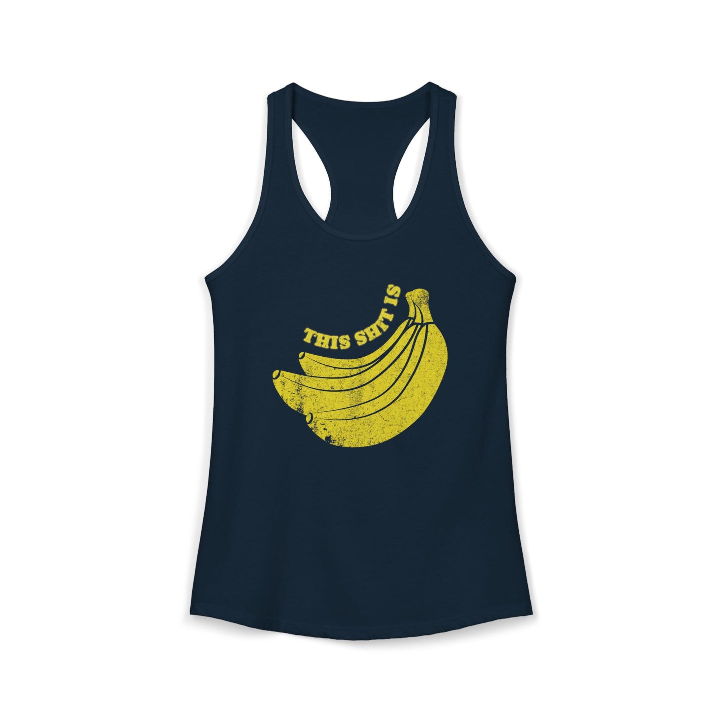 Funny Women's Tank Top | This Is Bananas Next Level 1533 Racerback Tee