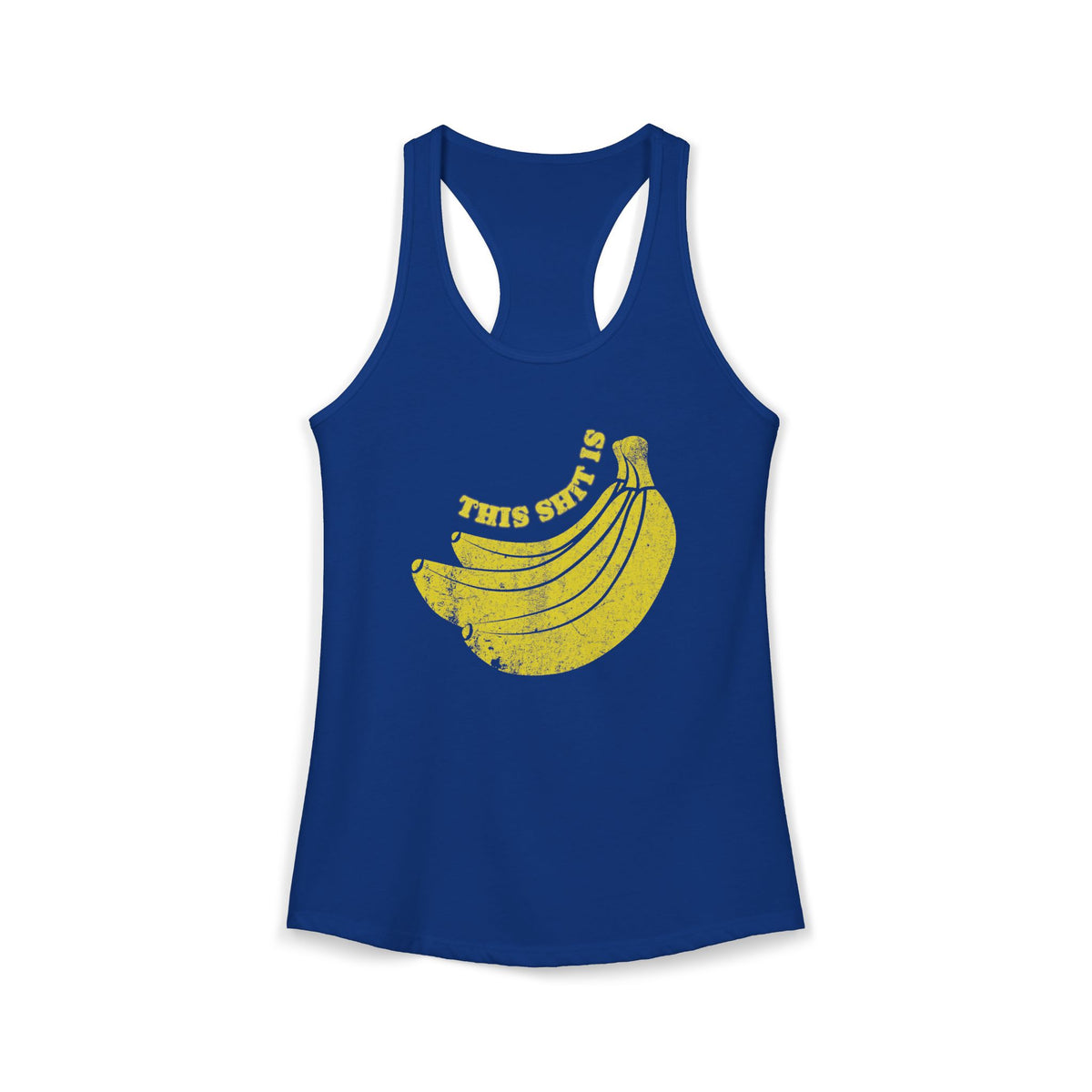 Funny Women's Tank Top | This Is Bananas Next Level 1533 Racerback Tee