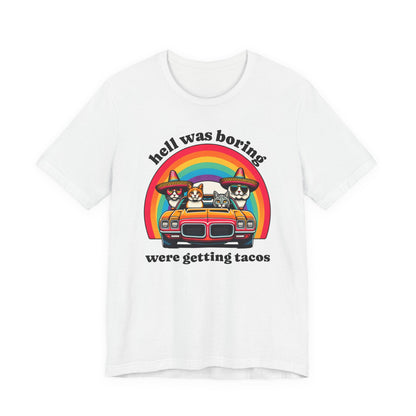 Hell Was Boring Kittens in Trans Am Sombrero Shirt | Cinco De Mayo Fun Tee