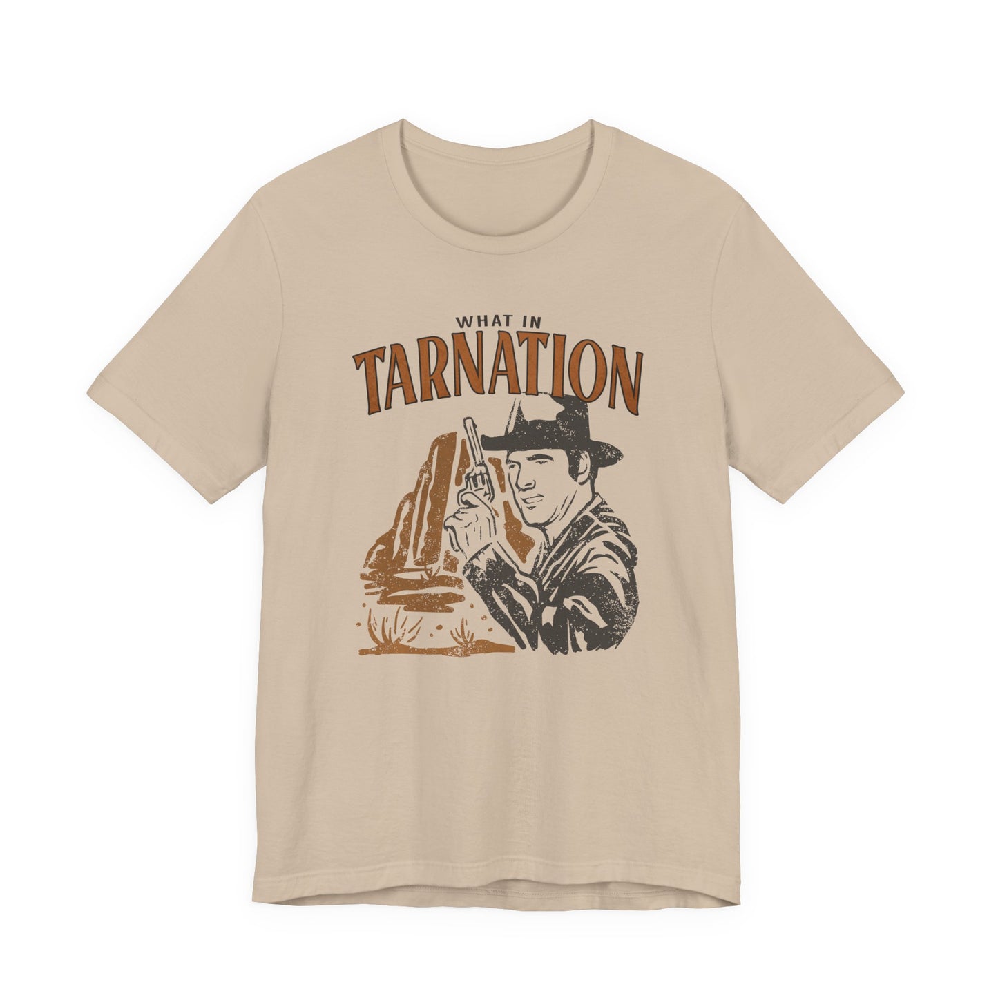 What in the Tarnation? Vintage Cowboy Unisex Jersey Short Sleeve Tee Bella+Canvas - 7 Colors