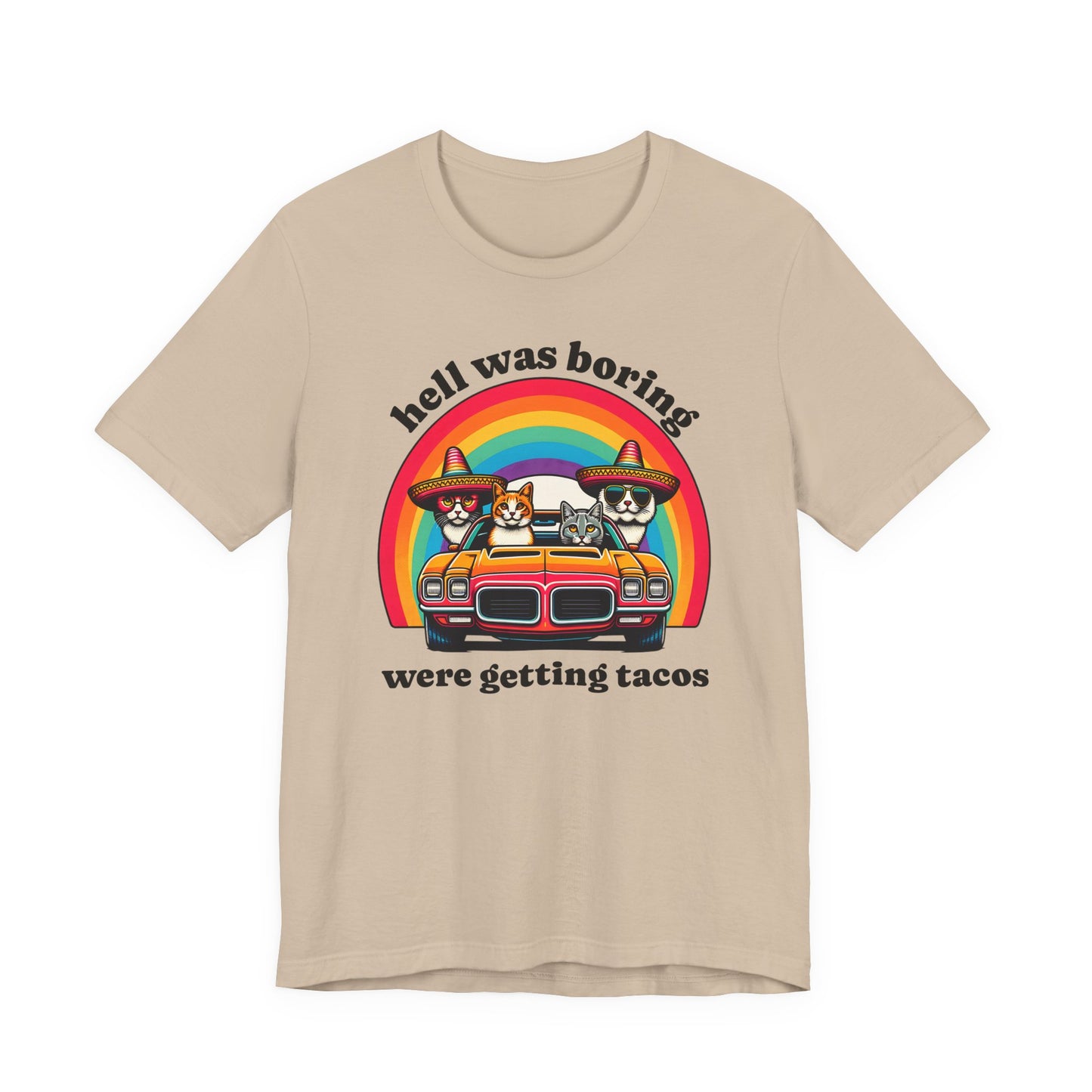 Hell Was Boring Kittens in Trans Am Sombrero Shirt | Cinco De Mayo Fun Tee