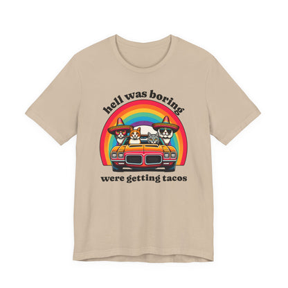 Hell Was Boring Kittens in Trans Am Sombrero Shirt | Cinco De Mayo Fun Tee