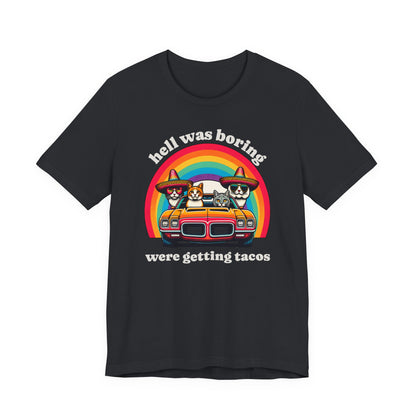 Hell Was Boring Kittens in Trans Am Sombrero Shirt | Cinco De Mayo Fun Tee