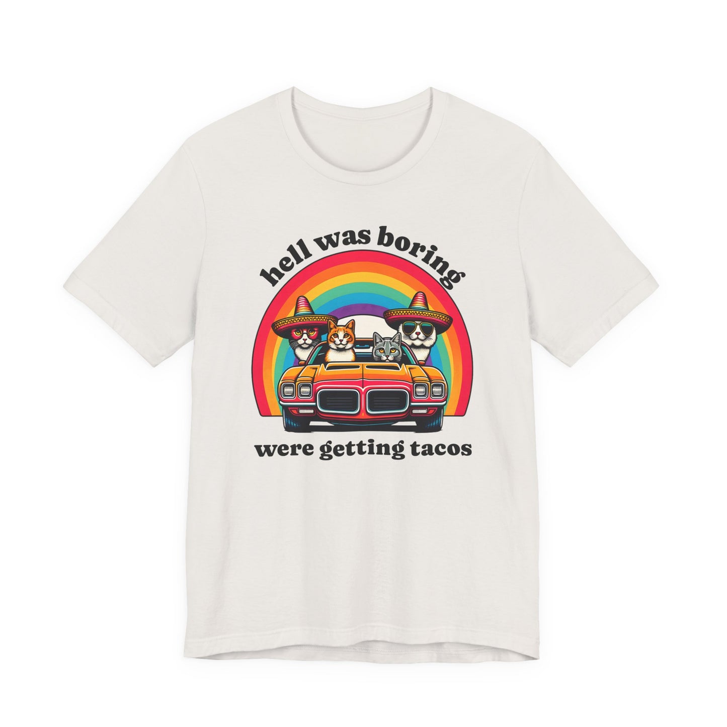 Hell Was Boring Kittens in Trans Am Sombrero Shirt | Cinco De Mayo Fun Tee