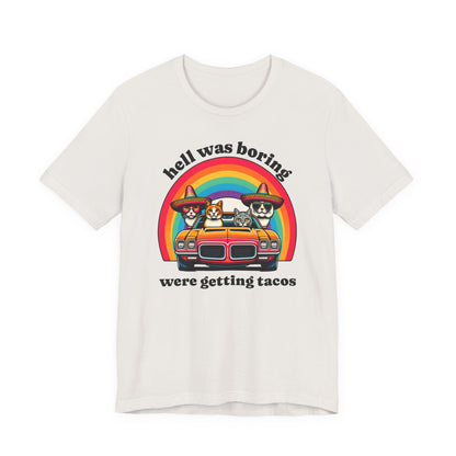 Hell Was Boring Kittens in Trans Am Sombrero Shirt | Cinco De Mayo Fun Tee