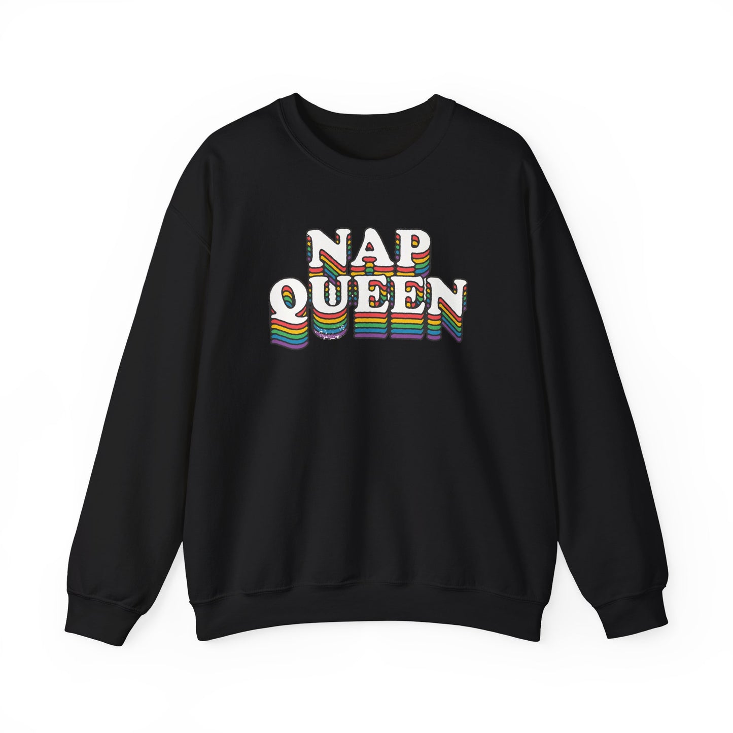 Nap Queen Sweatshirt Cozy Gildan Unisex Crewneck Pullover for Nap Lovers