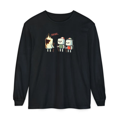 Funny Burnt Marshmallow Camping Shirt | Comfort Colors Unisex Long Sleeve tee