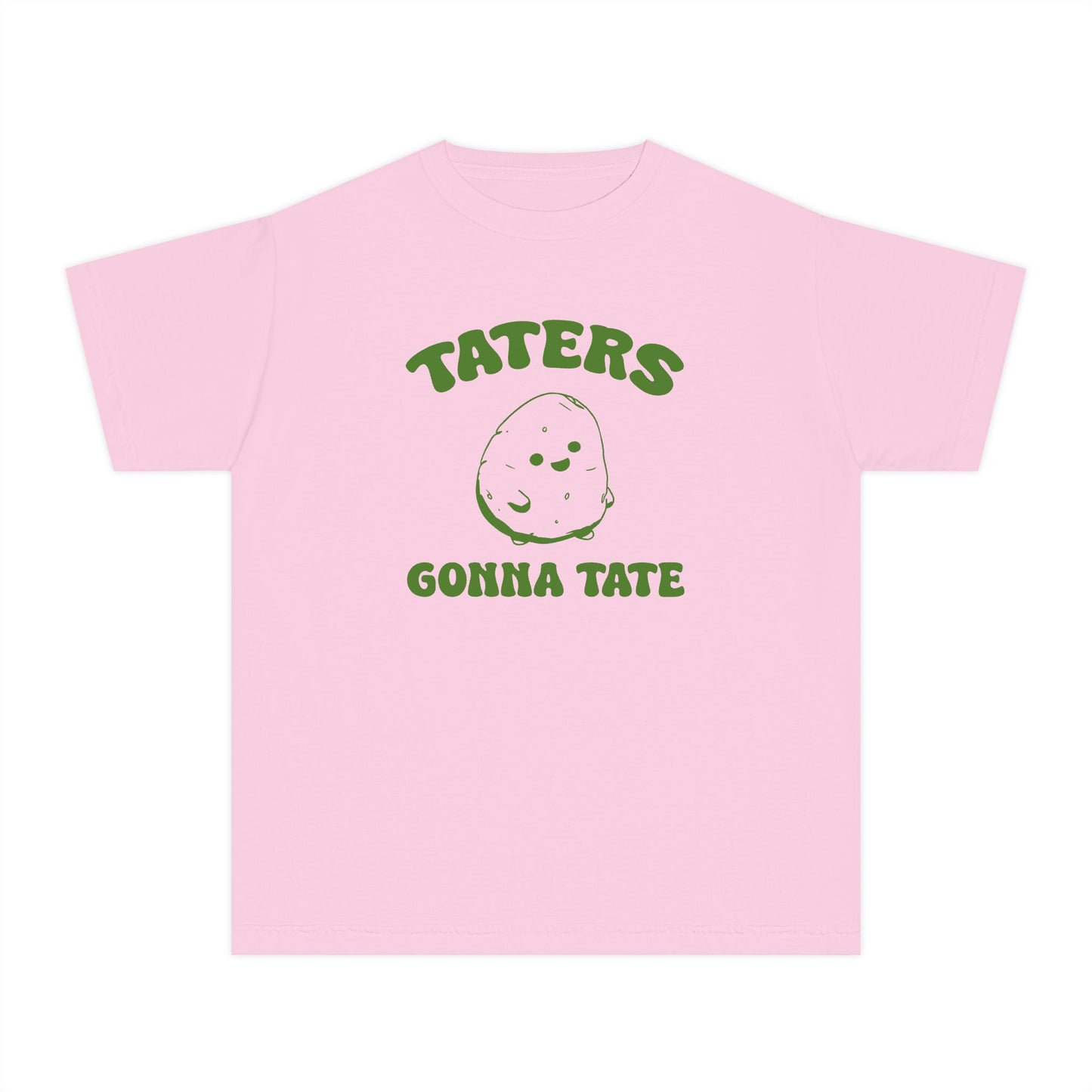 Taters Gonna Tate Youth Midweight Shirt - Cute Potato Design in 5 Comfort Colors