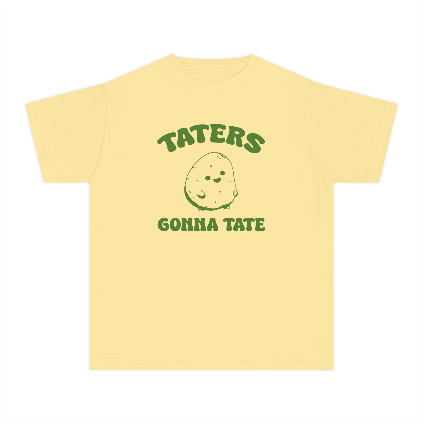 Taters Gonna Tate Youth Midweight Shirt - Cute Potato Design in 5 Comfort Colors