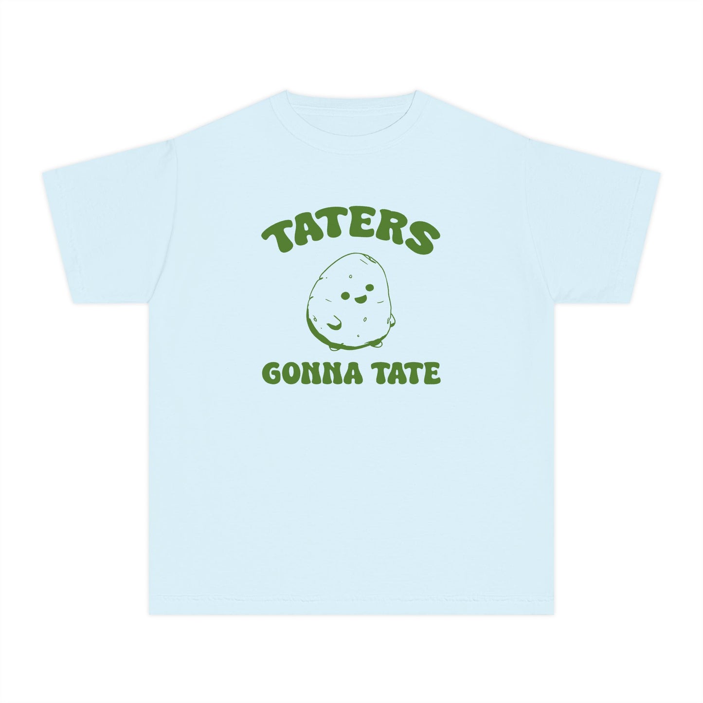 Taters Gonna Tate Youth Midweight Shirt - Cute Potato Design in 5 Comfort Colors