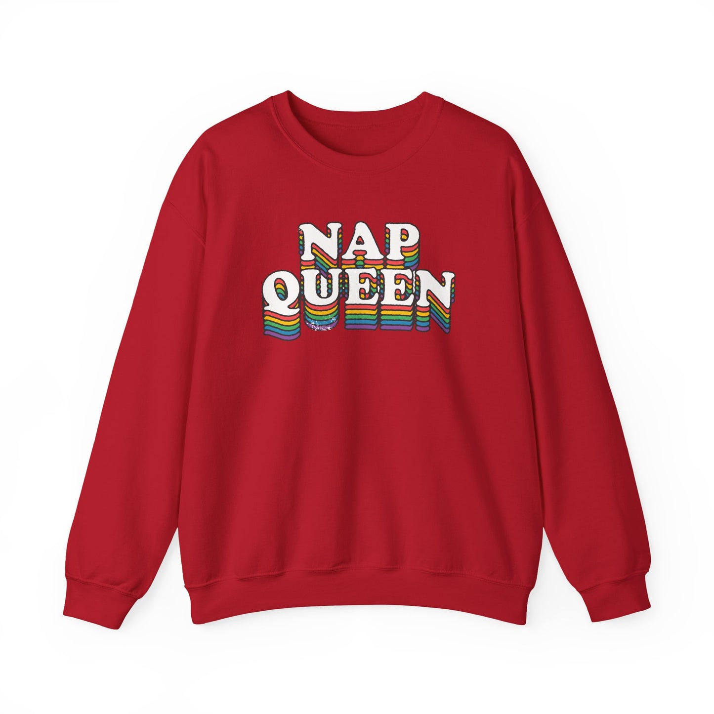 Nap Queen Sweatshirt Cozy Gildan Unisex Crewneck Pullover for Nap Lovers