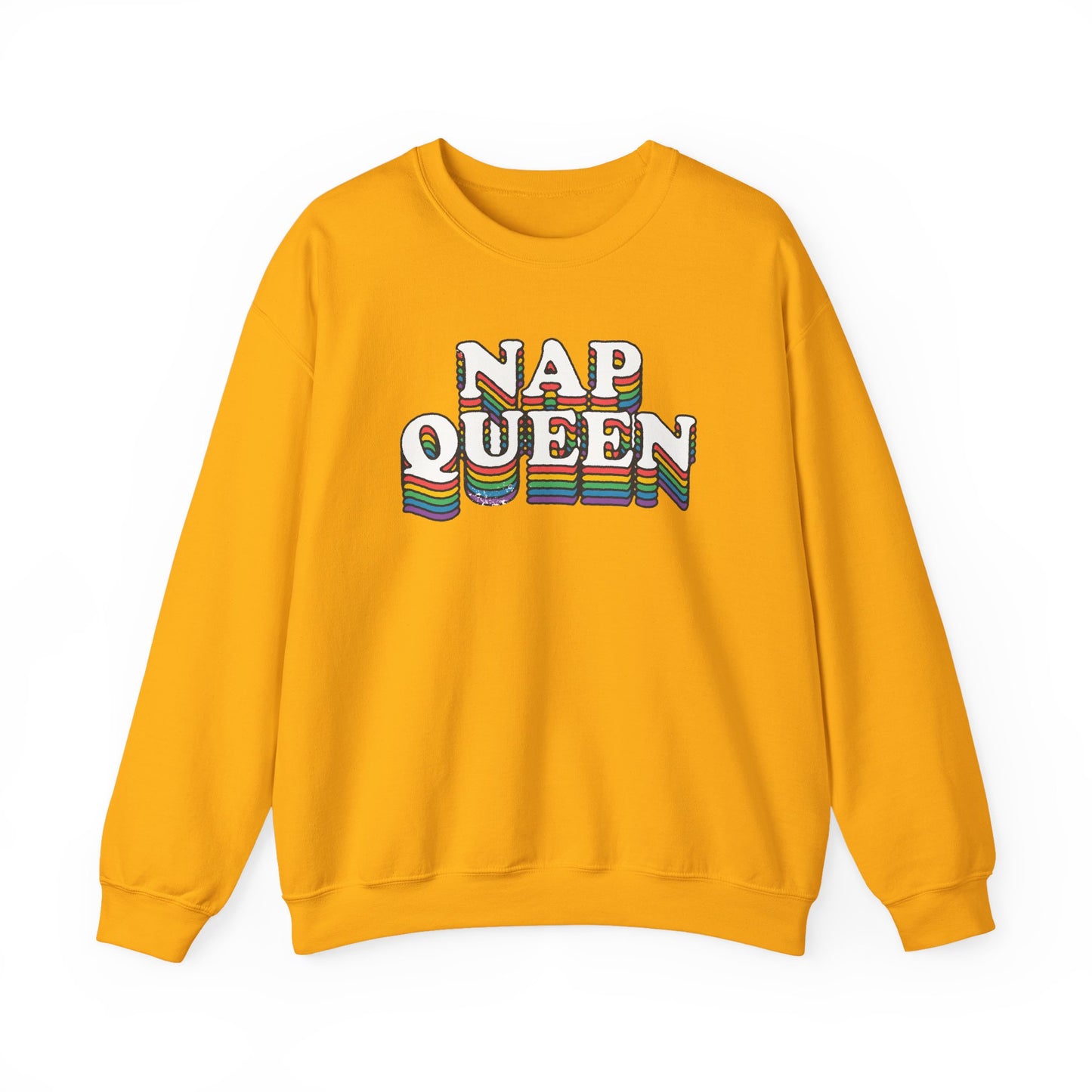 Nap Queen Sweatshirt Cozy Gildan Unisex Crewneck Pullover for Nap Lovers