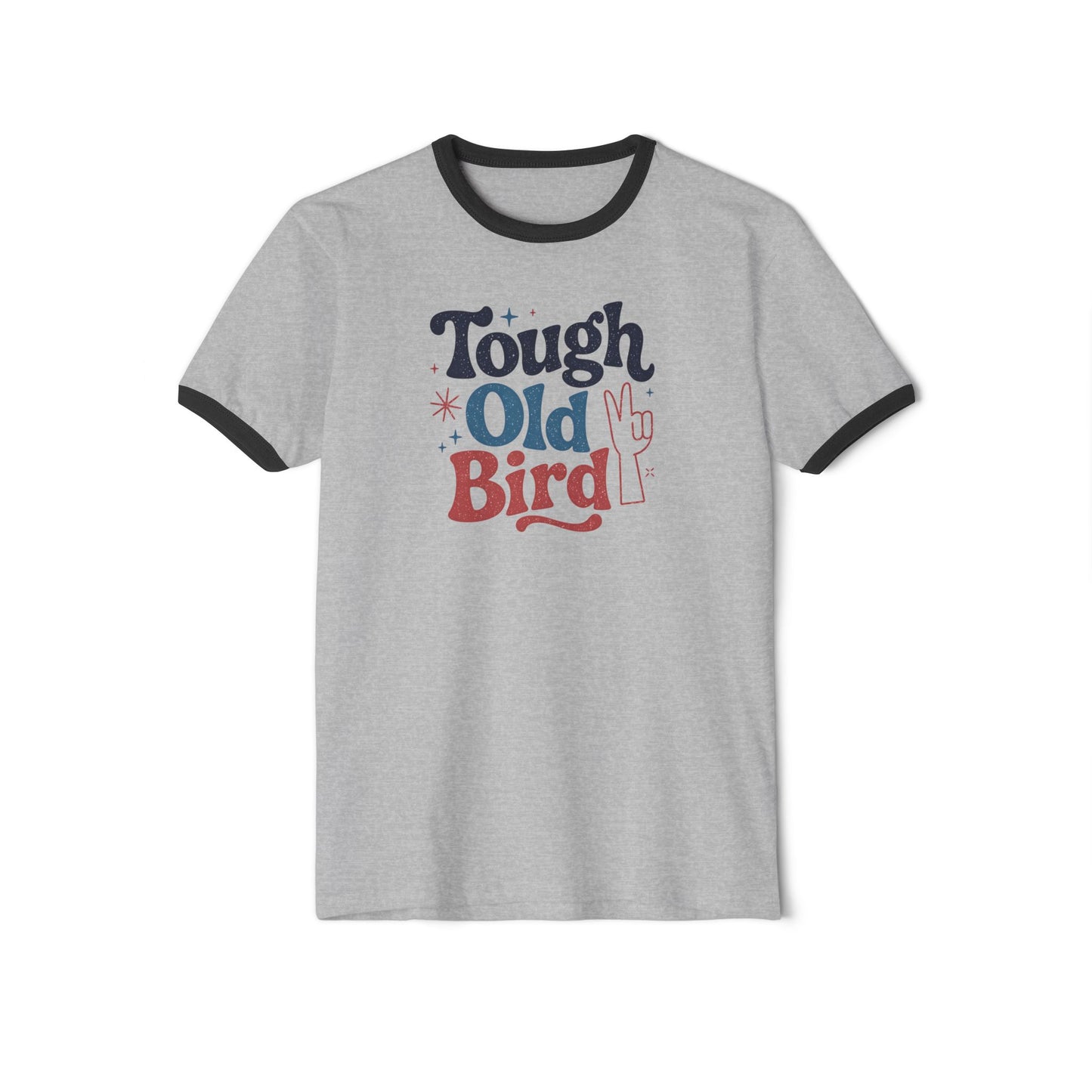 Feel Your Feelings Unisex Ringer T-Shirt Retro Emotional Wellness Tee in 4 Color Combos