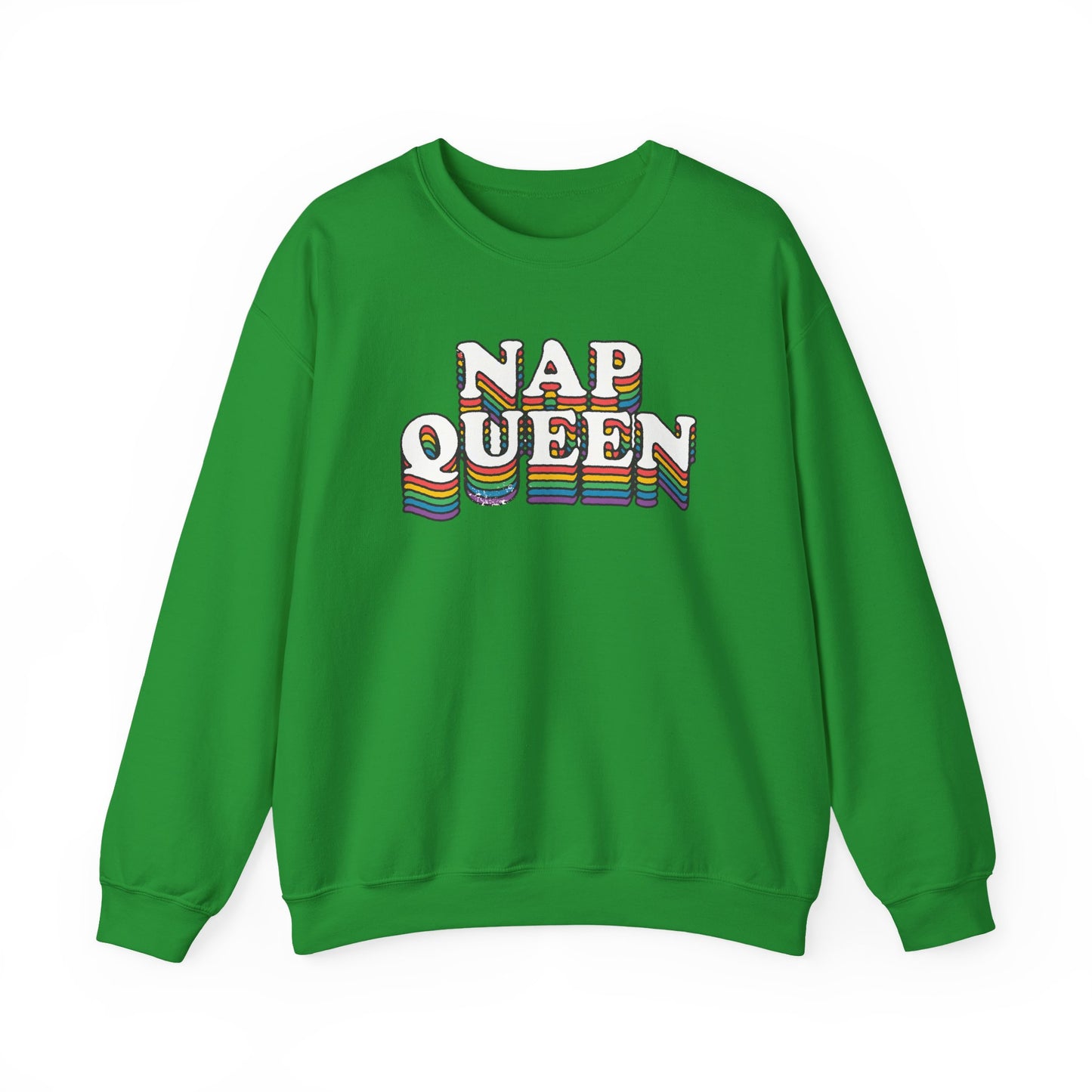 Nap Queen Sweatshirt Cozy Gildan Unisex Crewneck Pullover for Nap Lovers