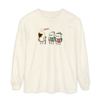 Funny Burnt Marshmallow Camping Shirt | Comfort Colors Unisex Long Sleeve tee