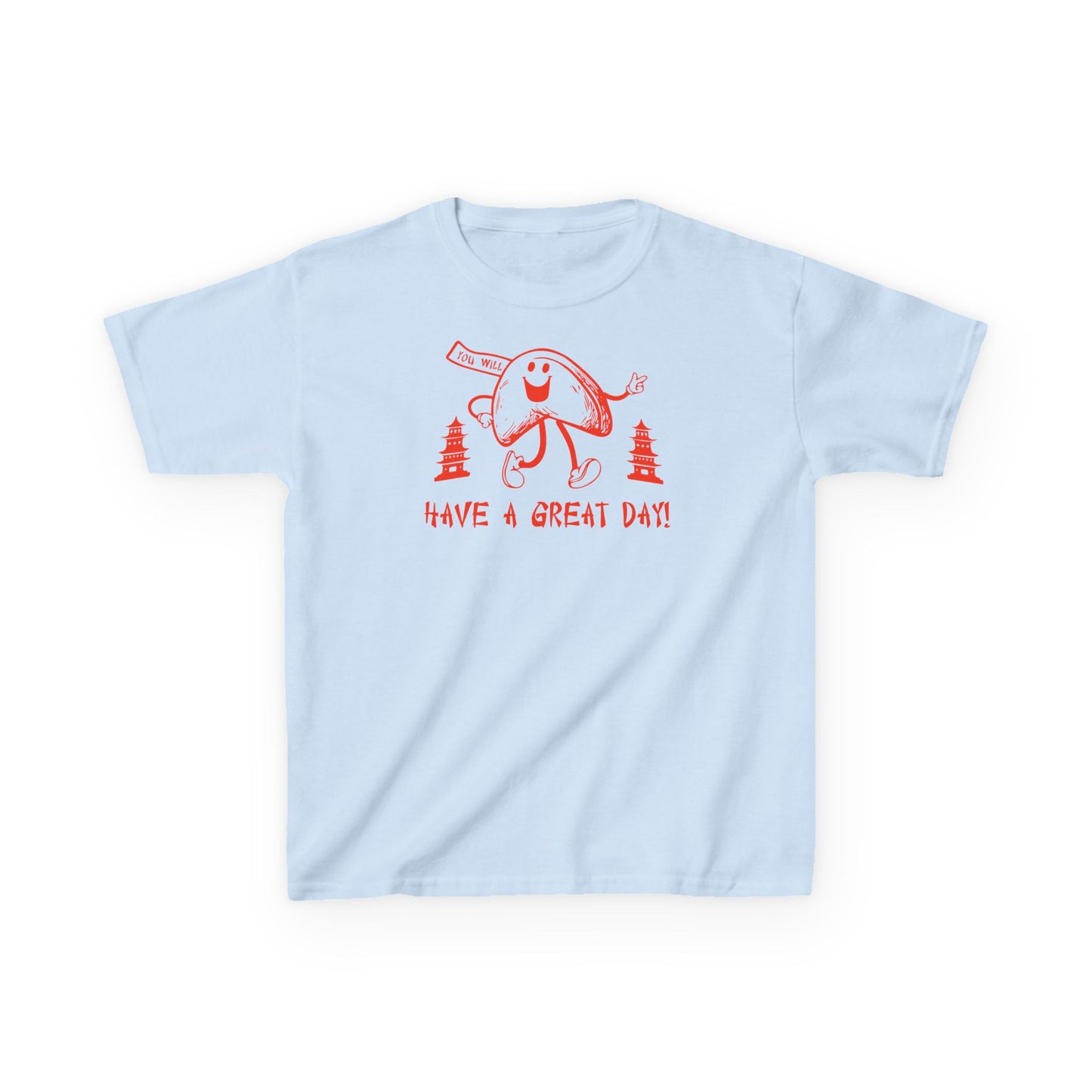 Kids Fortune Cookie Tee Fun & Positive Cotton T-Shirt Cute Asian-Inspired Design Uplifting Kids Clothing - 7 Colors Available