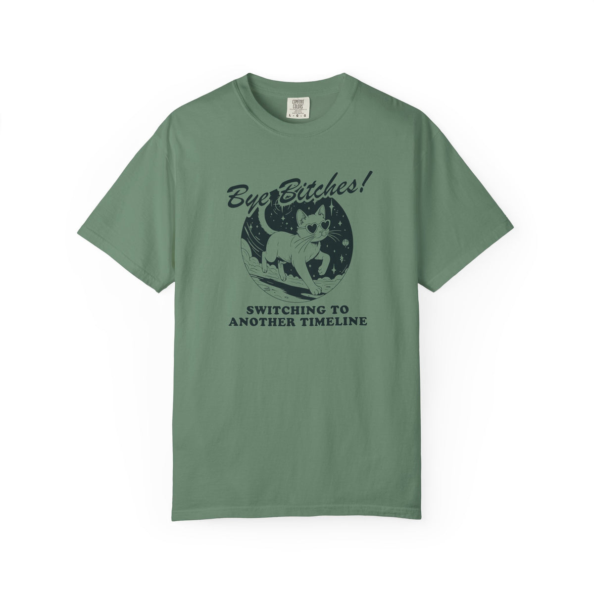 Bye Besties Cat Shirt Switching Timelines Unisex Comfort Colors Tee