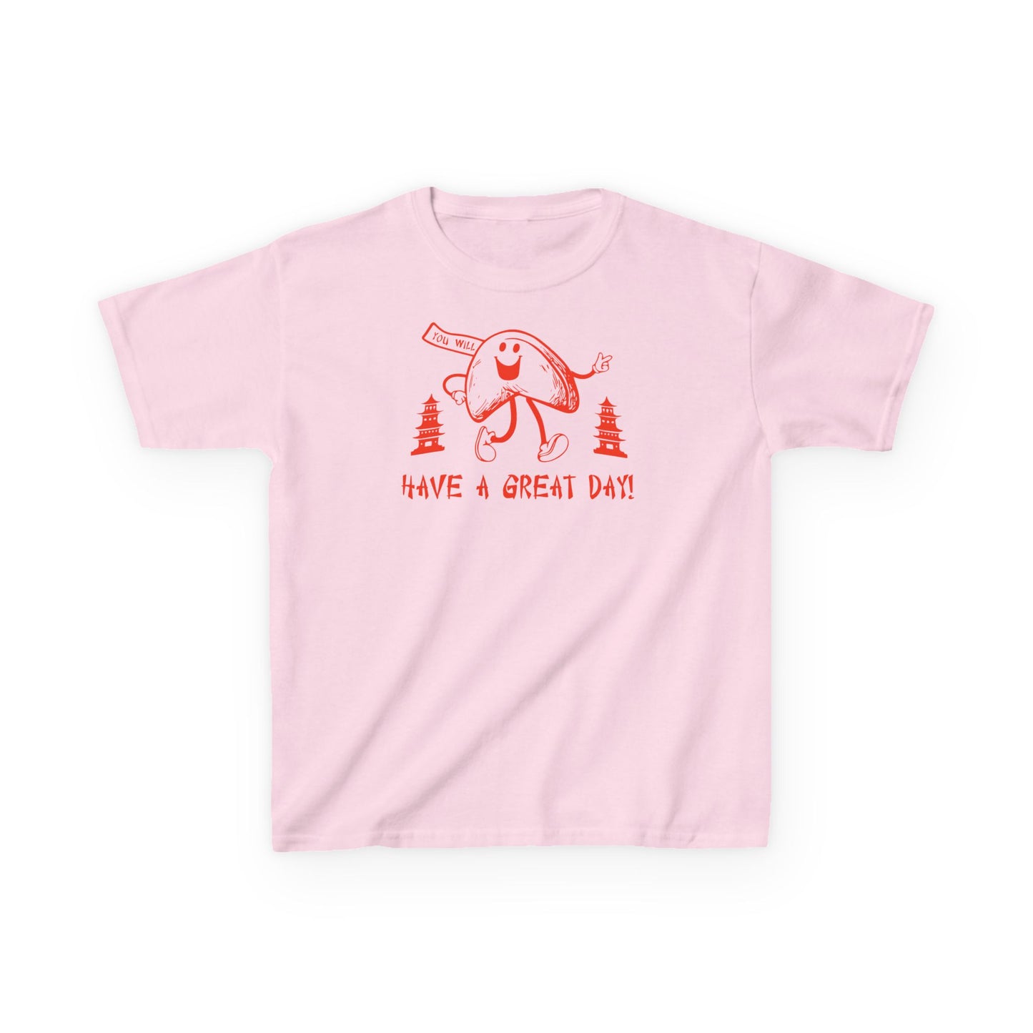 Kids Fortune Cookie Tee Fun & Positive Cotton T-Shirt Cute Asian-Inspired Design Uplifting Kids Clothing - 7 Colors Available