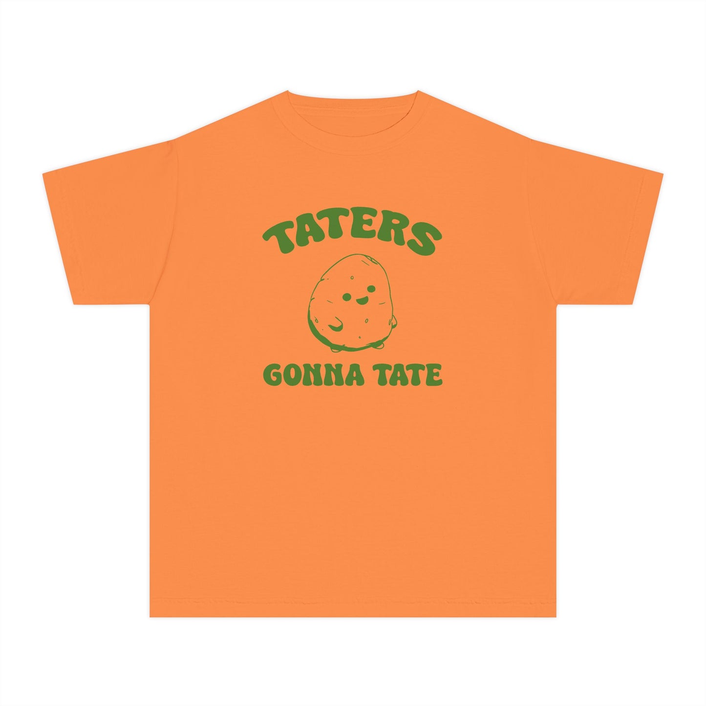 Taters Gonna Tate Youth Midweight Shirt - Cute Potato Design in 5 Comfort Colors