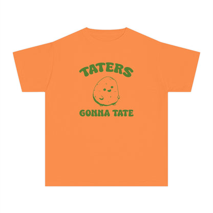 Taters Gonna Tate Youth Midweight Shirt - Cute Potato Design in 5 Comfort Colors