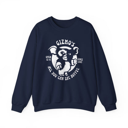 Retro Gizmo's All You Can Eat Buffet Gildan 18000 Unisex Sweatshirt - 6 Colors