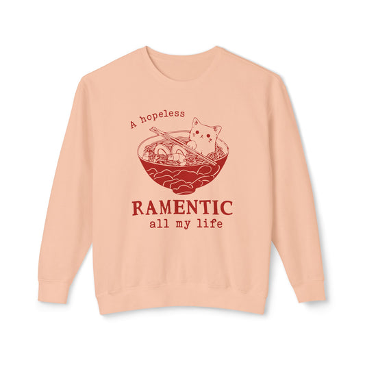 Hopeless Ramentic Cat Lightweight Unisex Sweatshirt