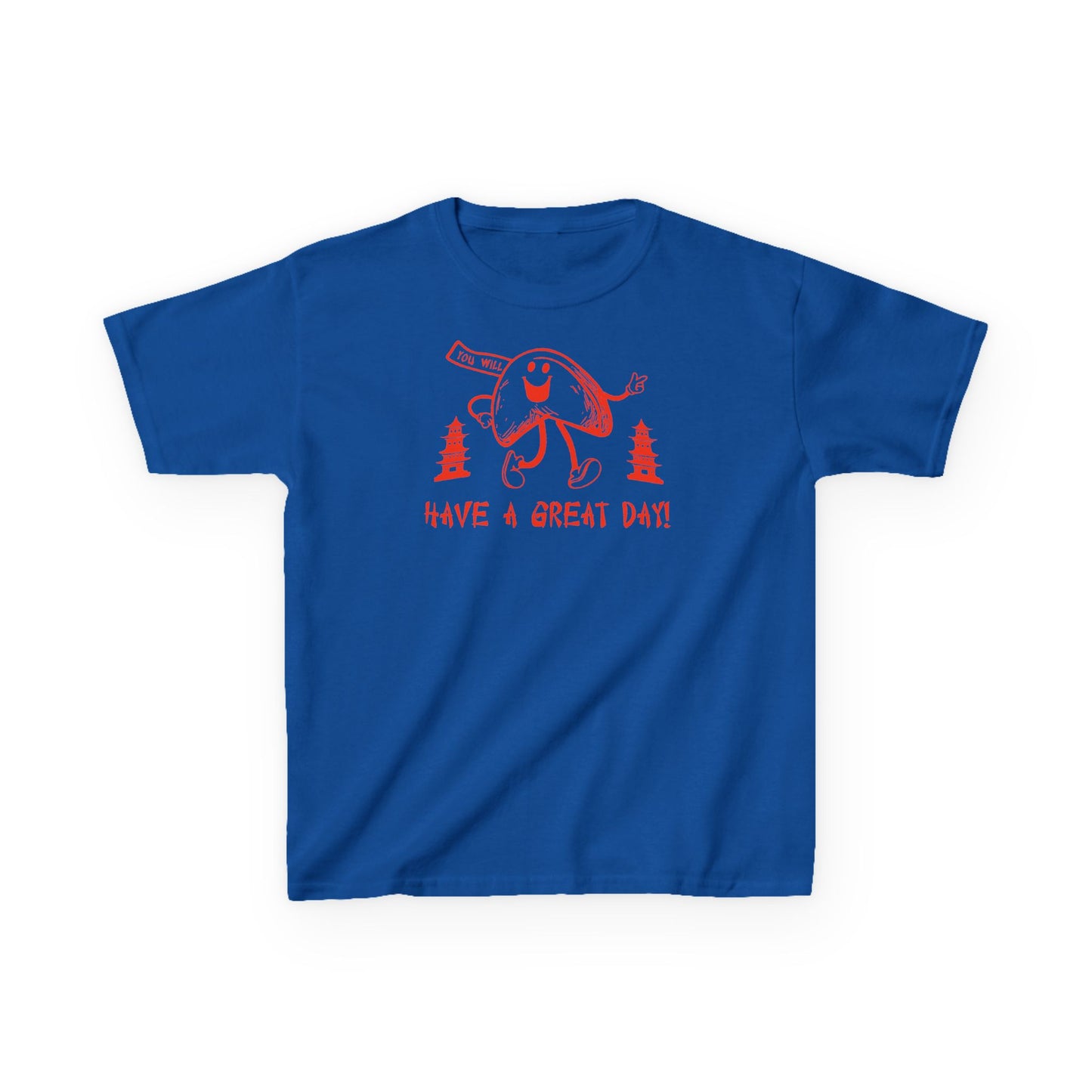 Kids Fortune Cookie Tee Fun & Positive Cotton T-Shirt Cute Asian-Inspired Design Uplifting Kids Clothing - 7 Colors Available