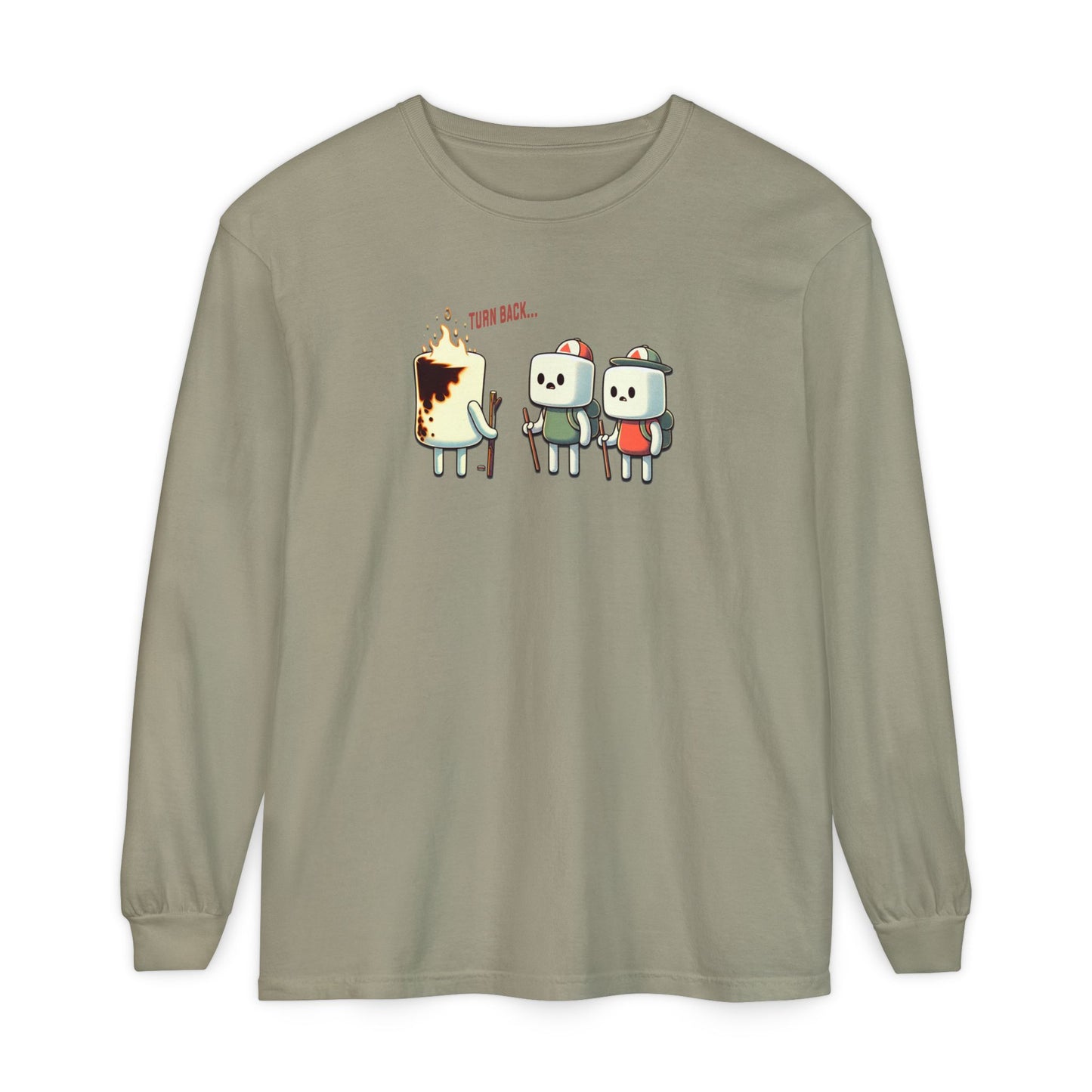 Funny Burnt Marshmallow Camping Shirt | Comfort Colors Unisex Long Sleeve tee