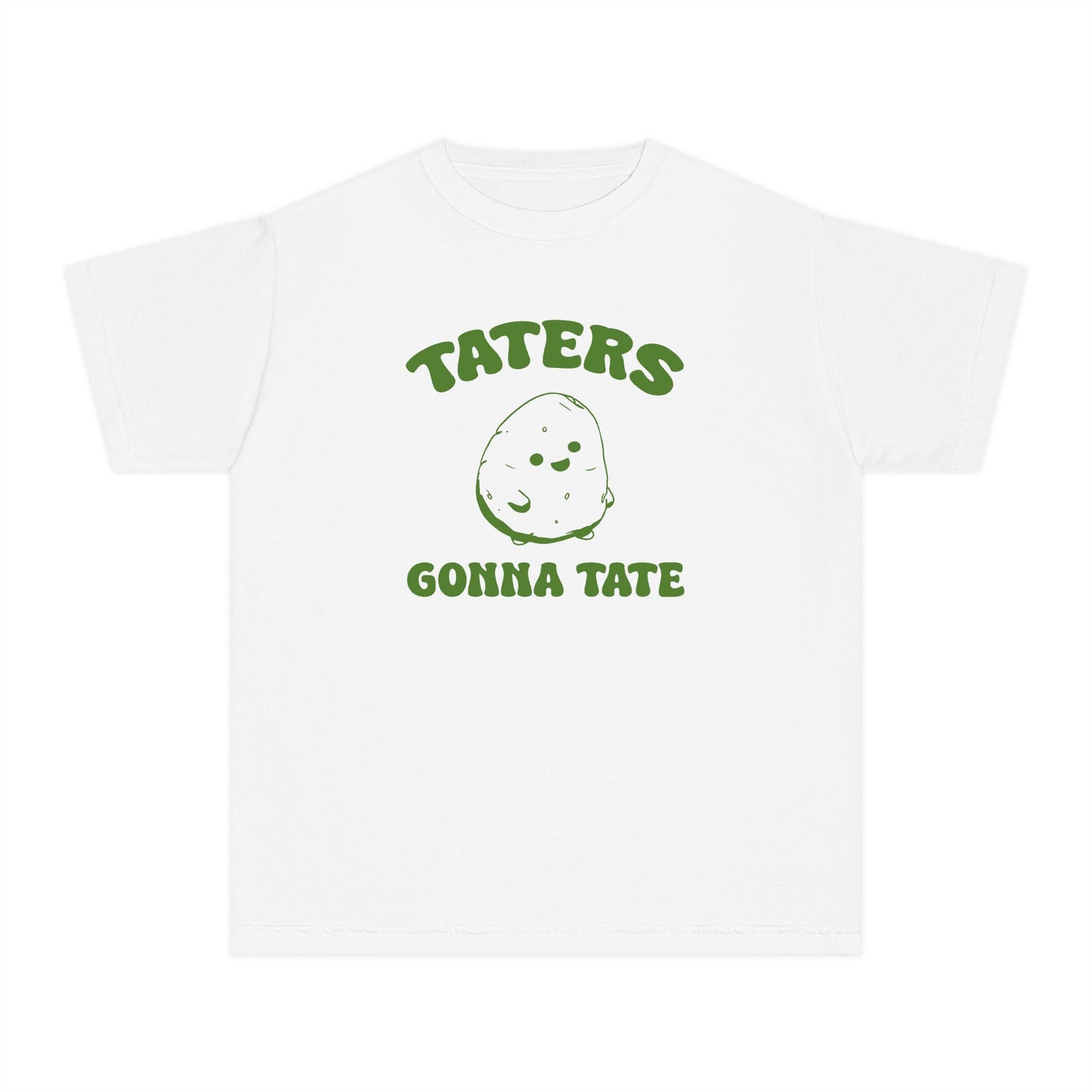 Taters Gonna Tate Youth Midweight Shirt - Cute Potato Design in 5 Comfort Colors