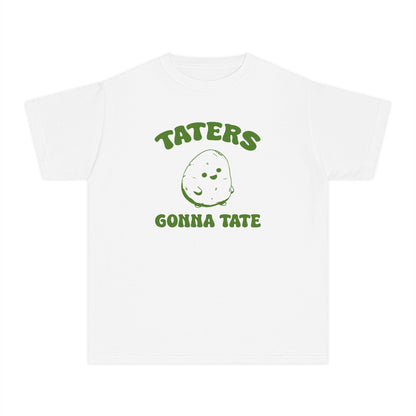 Taters Gonna Tate Youth Midweight Shirt - Cute Potato Design in 5 Comfort Colors