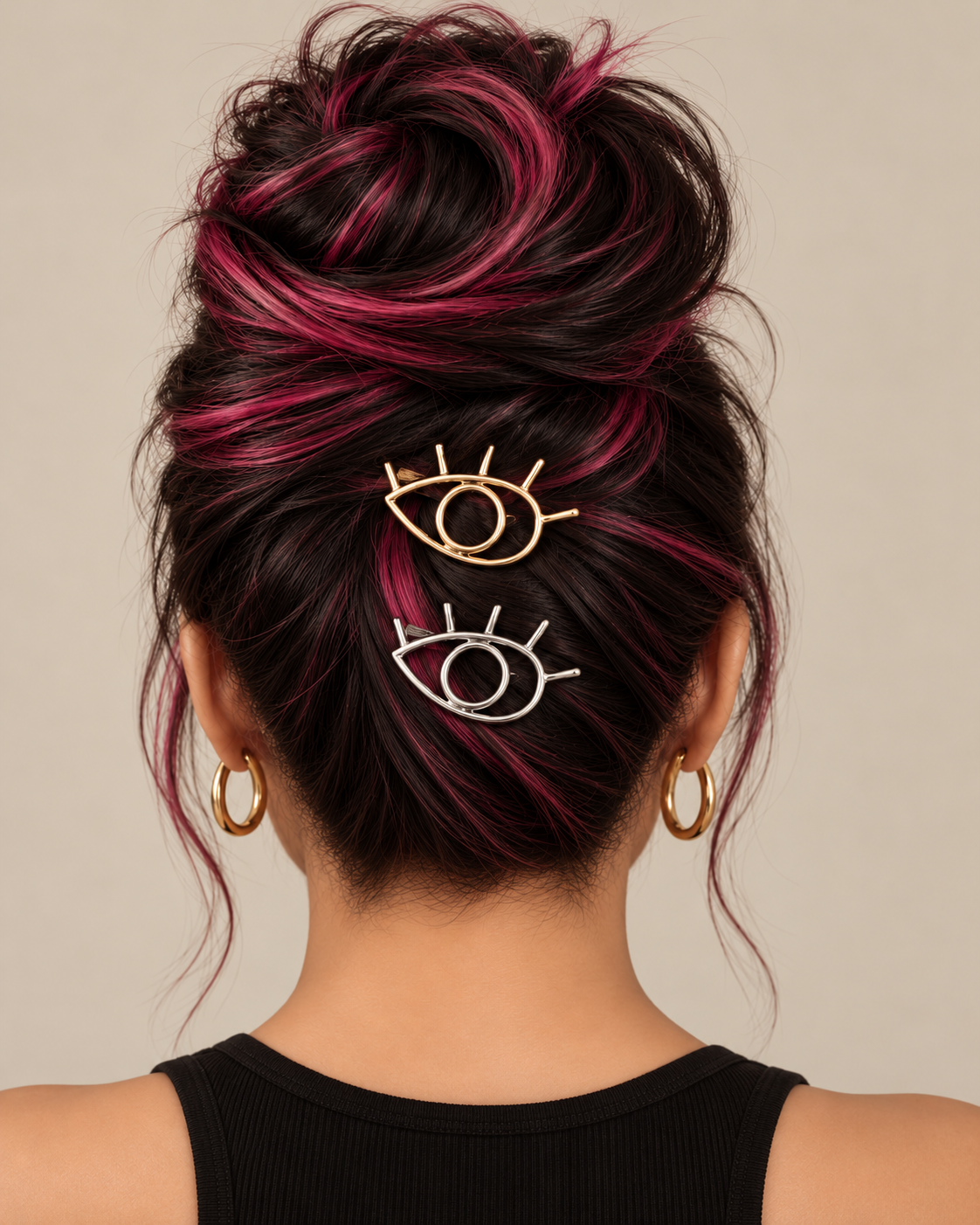 All Eyes on You Hair Clip | Gold or Silver Celestial Eye Barrette Gift Packaging & CWS Sticker Included