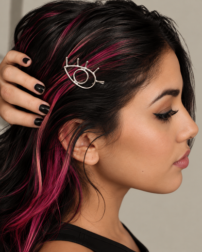 All Eyes on You Hair Clip | Gold or Silver Celestial Eye Barrette Gift Packaging & CWS Sticker Included