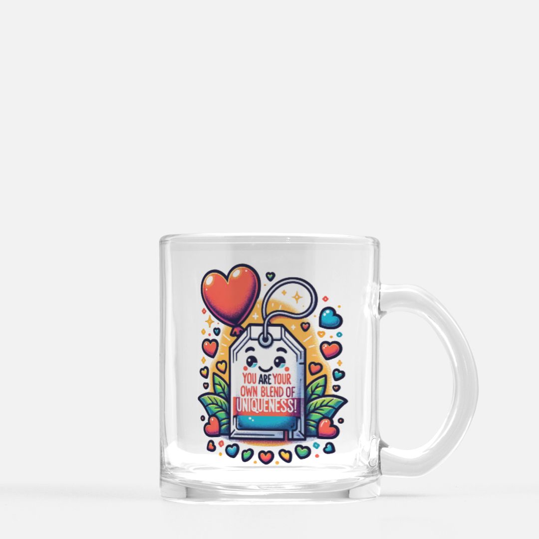 Unique Mascot Tea Bag Clear Glass Tea Cup - 10 oz.
