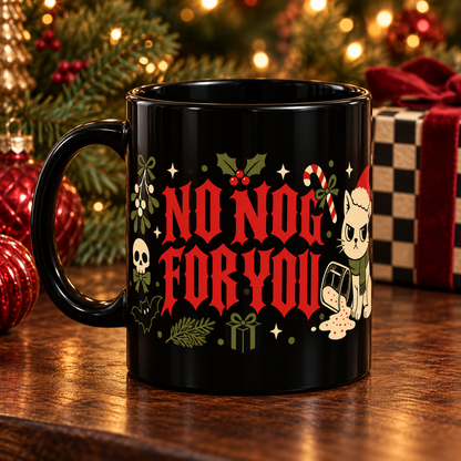 Naughty Cat Christmas Mug – “Naughty or Nice” Holiday Coffee Cup
