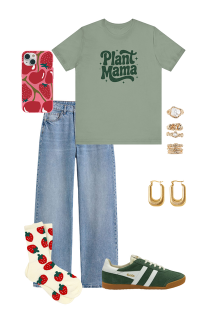 Plant Mama T-Shirt - Cute Botanical Unisex Tee for Plant Lovers