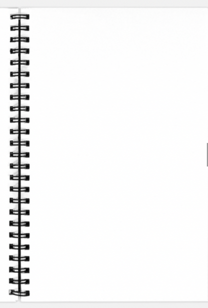 Unique Spiral-Bound Sketchbook for Creatives - 5.5 x 8.5 - Page Options - Dotted, Blank, College Ruled, or Wide