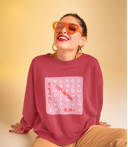 Please F*ck Off Word Search Gildan Unisex Sweatshirt