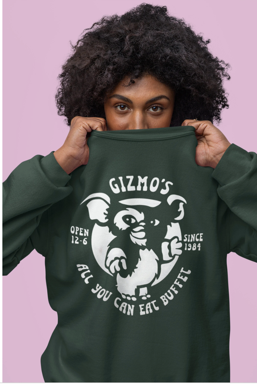 Retro Gizmo's All You Can Eat Buffet Gildan 18000 Unisex Sweatshirt - 6 Colors