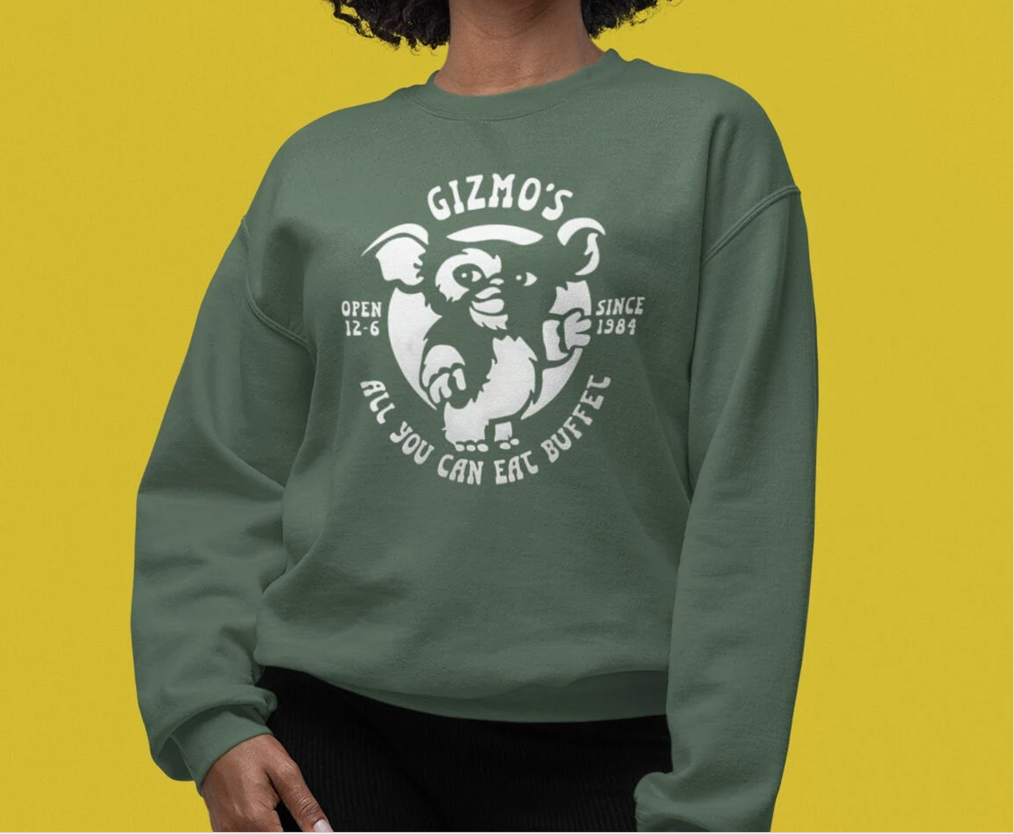 Retro Gizmo's All You Can Eat Buffet Gildan 18000 Unisex Sweatshirt - 6 Colors