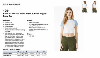 F-Bomb Women’s Raglan Baby Tee | Funny Cute Cropped Baseball T-Shirt