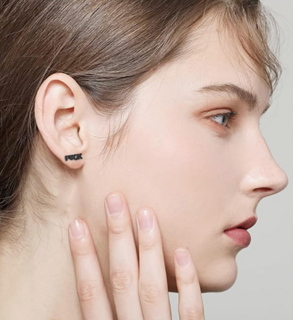 FUCK Heart Stud Earrings