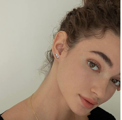 FUCK Heart Stud Earrings